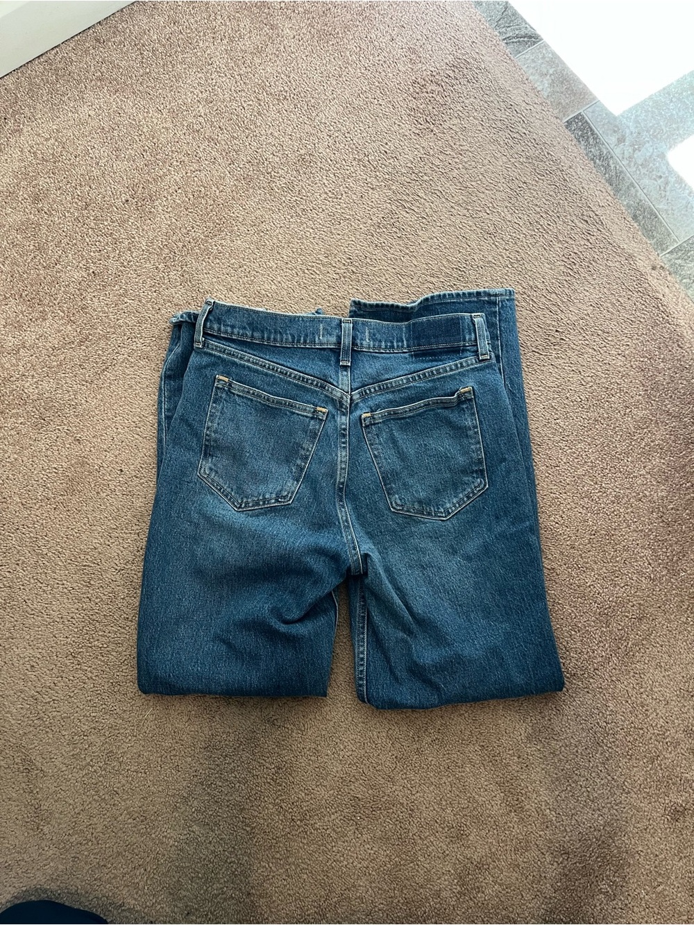 90s High Rise Relaxed Strait Jeans - Picture 3 of 4